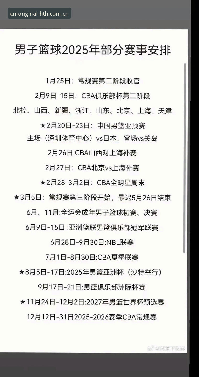 从46轮到3-5-5-7赛制，下赛季CBA赛程实用分析